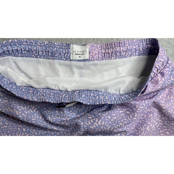 All Fenix Mens Swim Trunks XL Mesh Lined Pink Purple Animal Print Allfenix - Picture 6 of 12